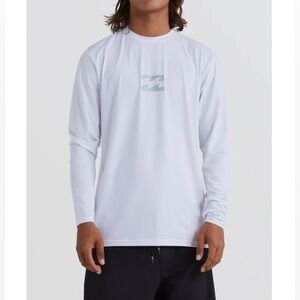 🍓 Billabong All Day Wave Loose Fit Long Sleeve Surf Tee UPF +50 Rush Guard L